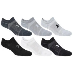 Under Armour Women's Cushioned No Show Socks - 6-Pack