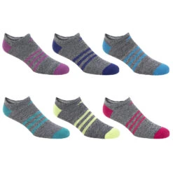 Adidas Girls' Superlite No Show Socks - 6-Pack
