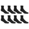 Wilson Men's Athletic Quarter Crew Socks - 8-Pack