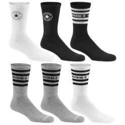 Converse Men's Chuck Taylor Crew Socks - 6-Pack
