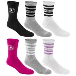 Converse Women's Chuck Taylor Crew Socks - 6-Pack