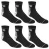 Wilson Men's Performance Quarter Crew Socks - 6-Pack