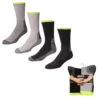 Jobsite Men's Working Tough Cushioned Crew Boot Socks - 4-Pack
