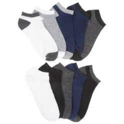 Caribbean Joe Ladies Ankle Socks - 10-Pack